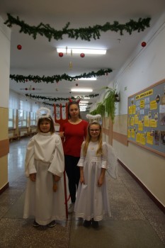 Wizyta Św Mikołaja w naszej szkole 1