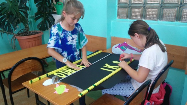 Przygotowania do odblaskowego happeningu 1