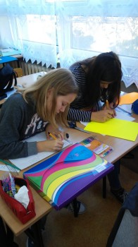 Przygotowania do odblaskowego happeningu 14