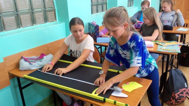 Przygotowania do odblaskowego happeningu 4