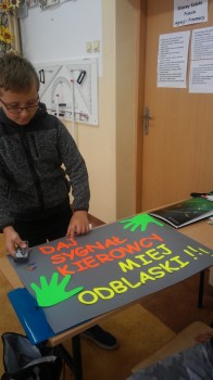 Przygotowania do odblaskowego happeningu 7