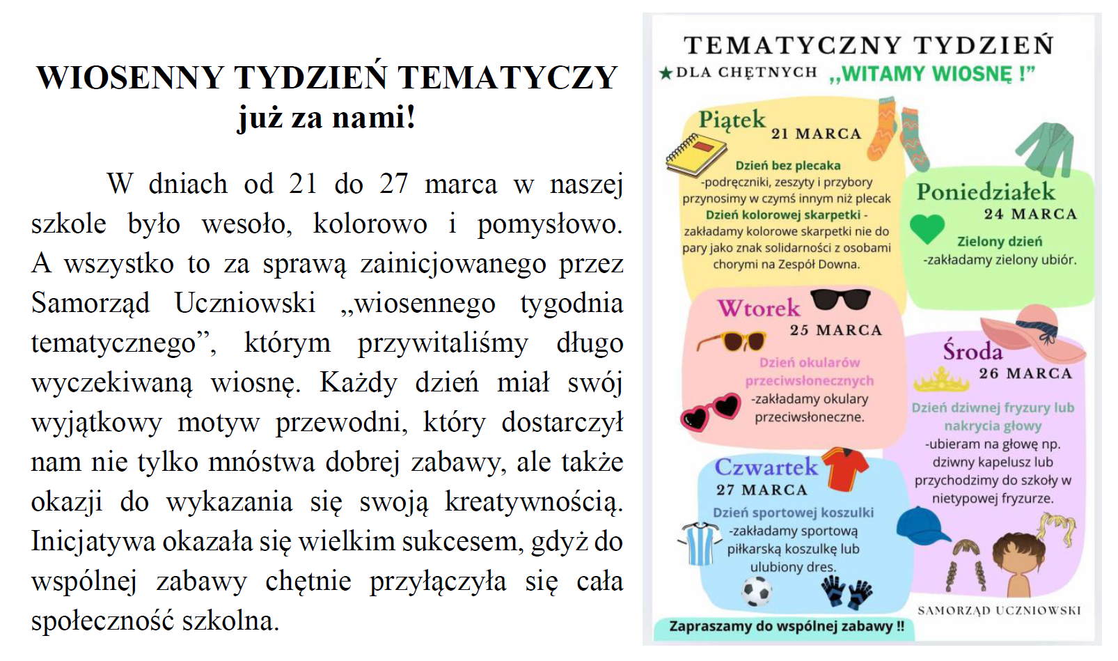 Wiosenny Tydzień Tematyczny