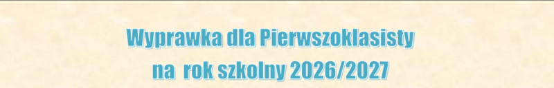 Wyprawka pierwszoklasisty