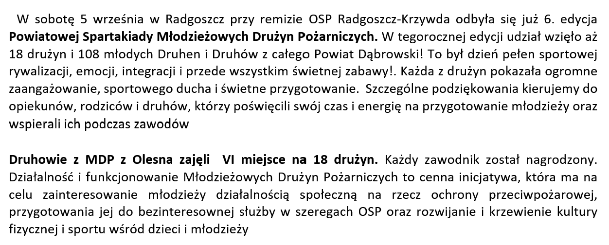 Spartakiada Młodzieżowych Drużyn Pożarniczych 2026/2027