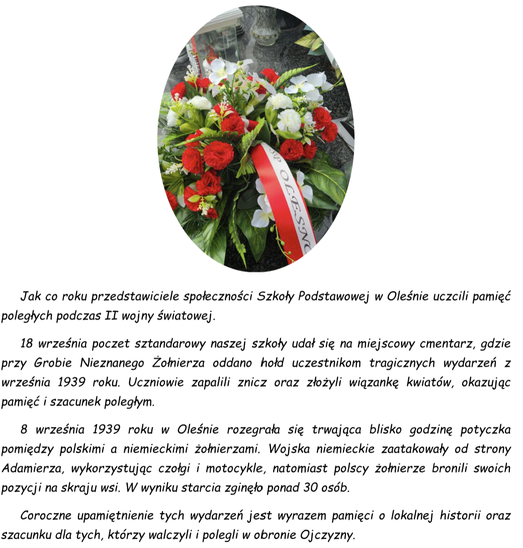 Uczniowie uczcili pamięć żołnierzy poległych w obronie naszej ojczyzny.